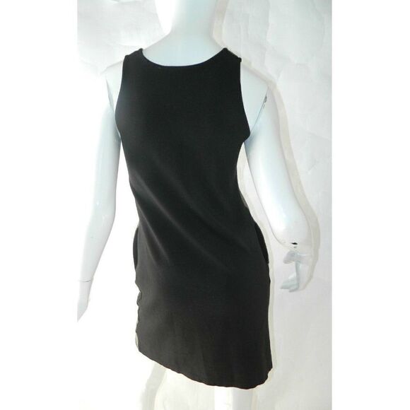 Three Dots Dress Gold  Metallic Stripes Sleeveless Dress Size X-Small - Picture 3 of 8